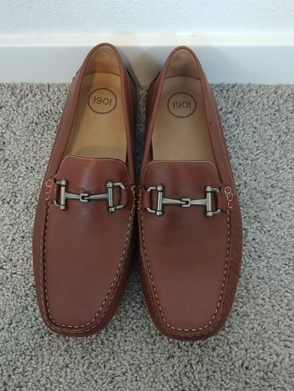 1901 Men’s Size 13M Brown Leather Bit Loafers Old Money Academia Cabincore
